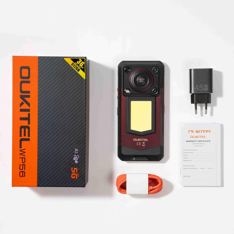 Oukitel WP56 Rugged Mobile Phone 12GB+512GB 108MP Camera 16000mAh Battery 5G