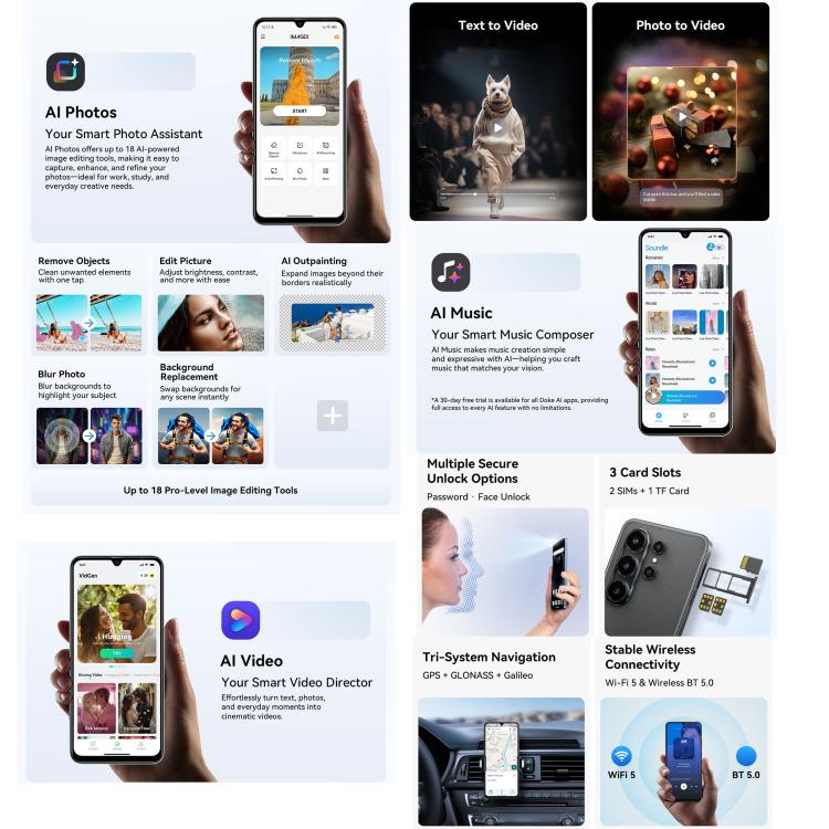 Blackview WAVE 10C 4GB+32GB 6.88-inch Android 16 4G Smartphone