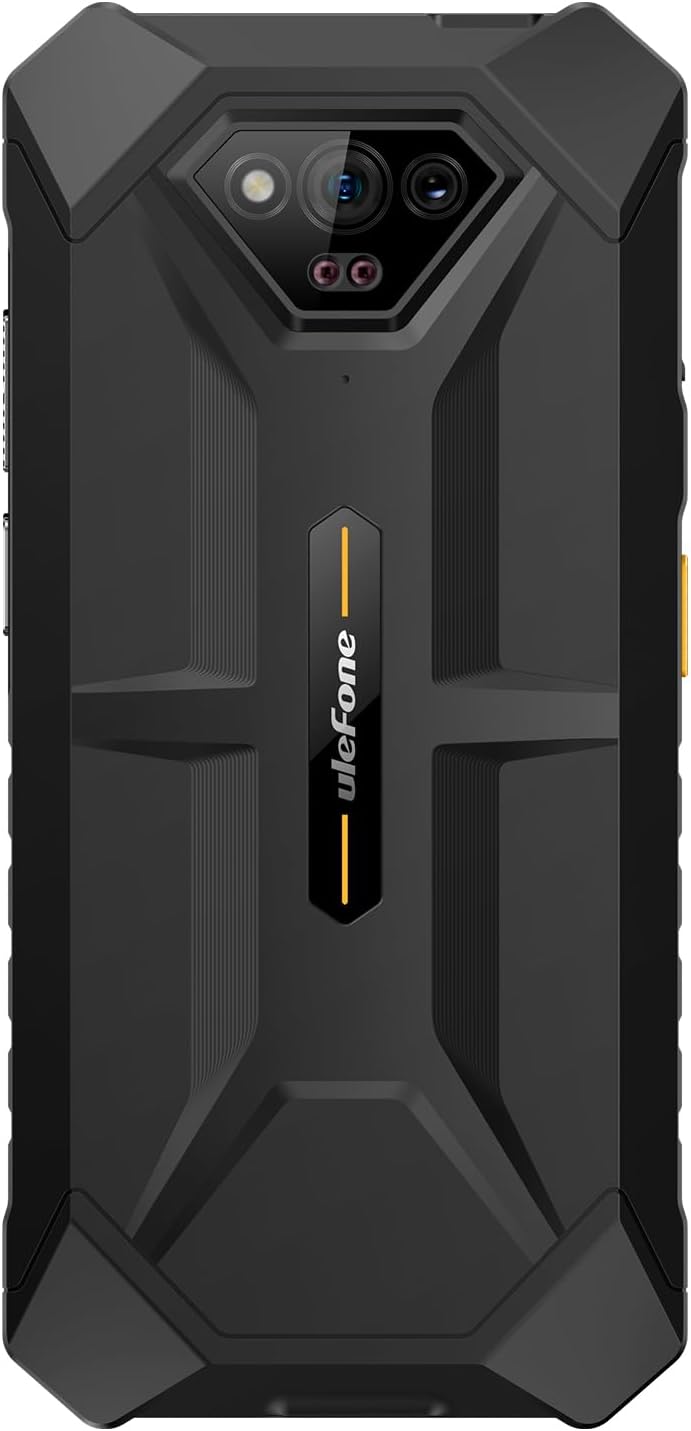 Ulefone Armor X13 Rugged Smartphone Android 15, 12GB RAM 64GB ROM, 6320mAh, 6.52 inch Tough Screen, 50MP Waterproof Camera, 3-Card Slot 4G Dual SIM, NFC, Fingerprint Face ID, UK, Black