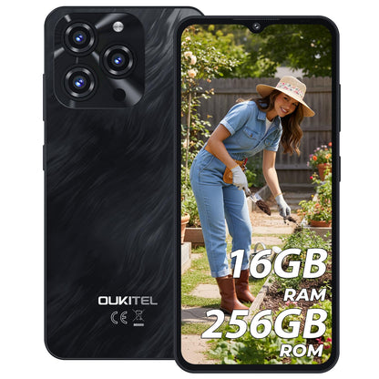 C3 Mobile Phones, 256GB ROM, 5000mAh, Screen 6.52", Dual SIM, Gold | OTG, GPS,13MP+5MP, 3.5mm headphone jack