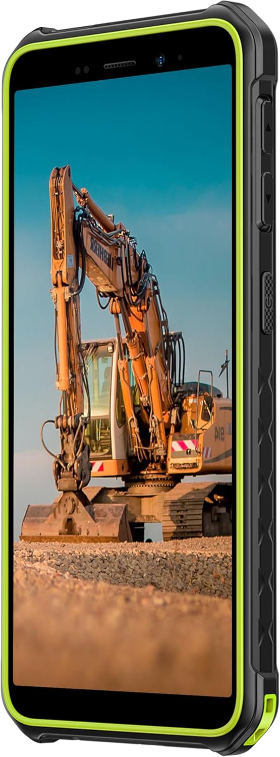 Ulefone Armor X12 Rugged Phone Android 13, Up to 6GB RAM 32GB ROM, 256GB Expandable, 13MP Waterproof Camera, 4G Smartphone, Three Card Slots, NFC, 5.45 inch Screen, 4860mAh, UK Version, Green