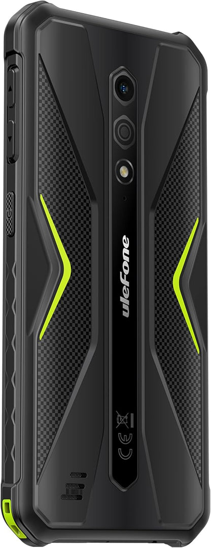 Ulefone Armor X12 Rugged Phone Android 13, Up to 6GB RAM 32GB ROM, 256GB Expandable, 13MP Waterproof Camera, 4G Smartphone, Three Card Slots, NFC, 5.45 inch Screen, 4860mAh, UK Version, Green