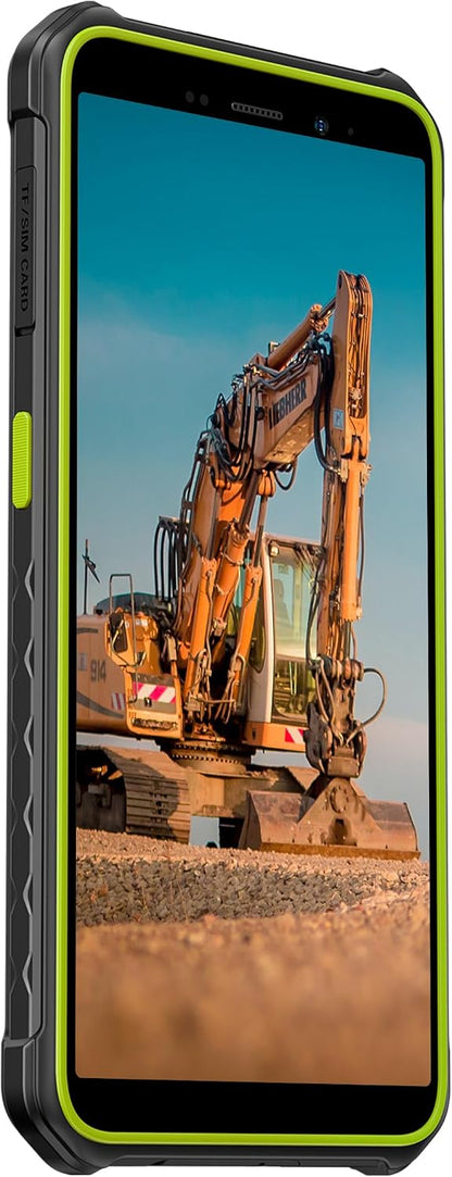 Ulefone Armor X12 Rugged Phone Android 13, Up to 6GB RAM 32GB ROM, 256GB Expandable, 13MP Waterproof Camera, 4G Smartphone, Three Card Slots, NFC, 5.45 inch Screen, 4860mAh, UK Version, Green