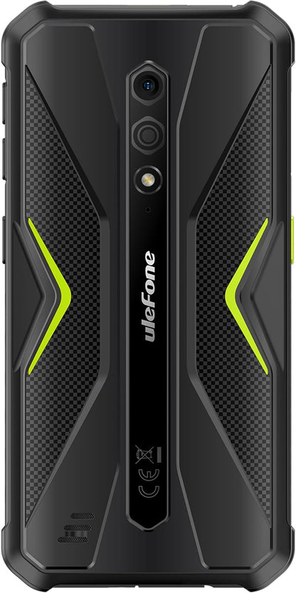 Ulefone Armor X12 Rugged Phone Android 13, Up to 6GB RAM 32GB ROM, 256GB Expandable, 13MP Waterproof Camera, 4G Smartphone, Three Card Slots, NFC, 5.45 inch Screen, 4860mAh, UK Version, Green