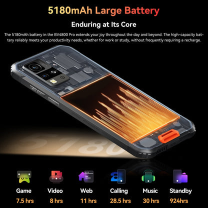 Blackview BV4800 Pro Rugged 4G Phone, 4GB/128GB, Android 14