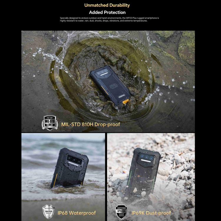 Oukitel WP23 Plus Rugged Mobile Phone 24GB+256GB Android 14 10600mAh