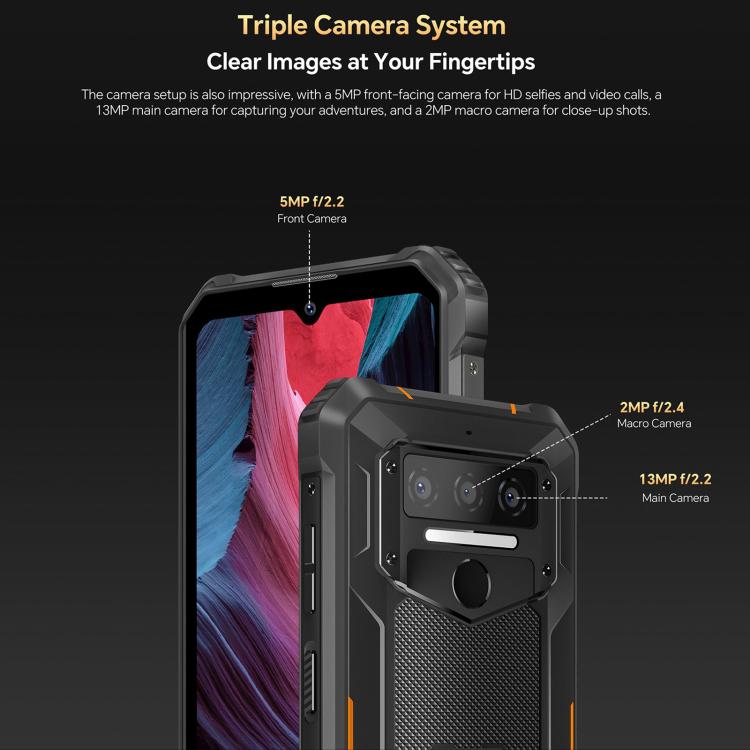 Oukitel WP23 Plus Rugged Mobile Phone 24GB+256GB Android 14 10600mAh