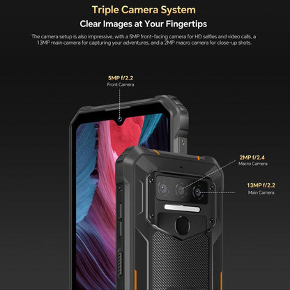 Oukitel WP23 Plus Rugged Mobile Phone 24GB+256GB Android 14 10600mAh