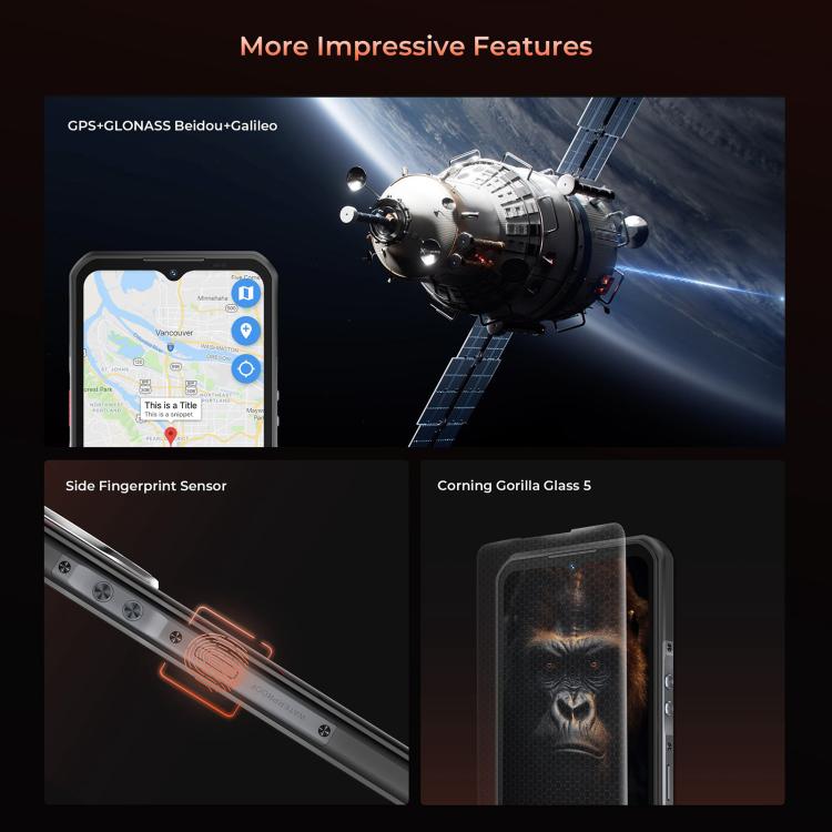 Oukitel WP55 Pro 5G Rugged Phone 48GB+512GB 108MP Camera 11000mAh Android 15