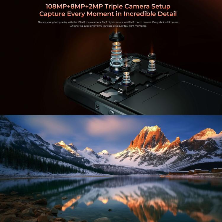 Oukitel WP55 Pro 5G Rugged Phone 48GB+512GB 108MP Camera 11000mAh Android 15