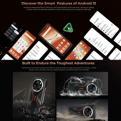 Oukitel WP55 Pro 5G Rugged Phone 48GB+512GB 108MP Camera 11000mAh Android 15