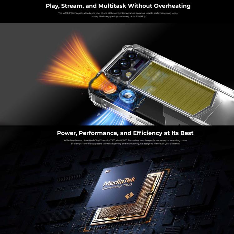 Oukitel WP100 TITAN 5G Rugged Projector Phone 16GB + 512GB 200MP