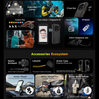 Ulefone Armor X32 Rugged Mobile Phone 12GB+128GB Android 14 5500mAh