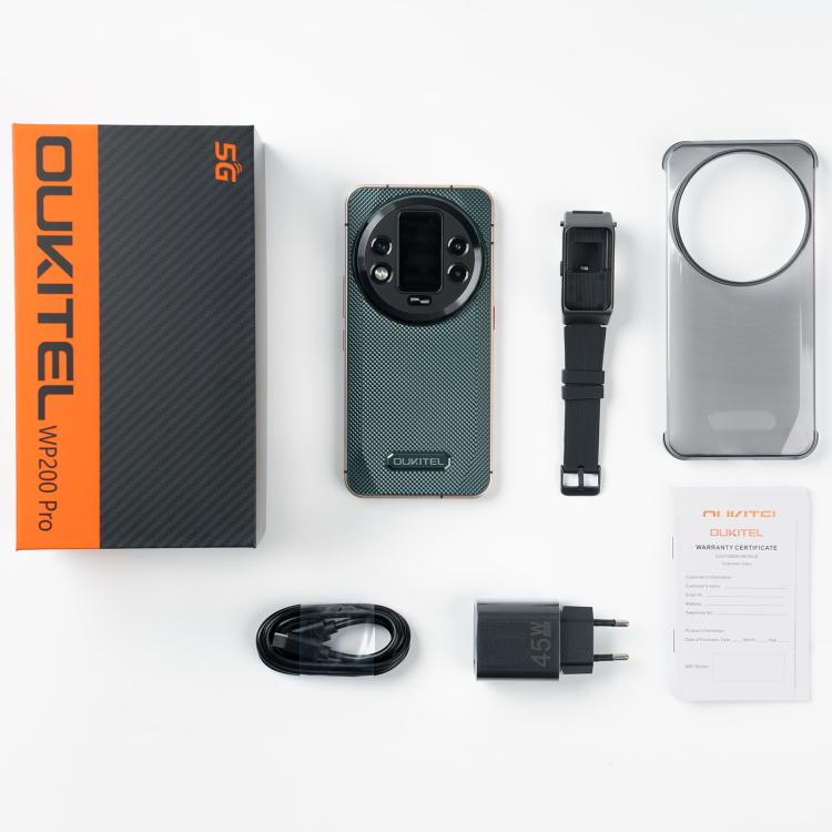 Oukitel WP200 Pro 5G Rugged Mobile Phone 72GB+1TB Android 15 8800mAh Battery