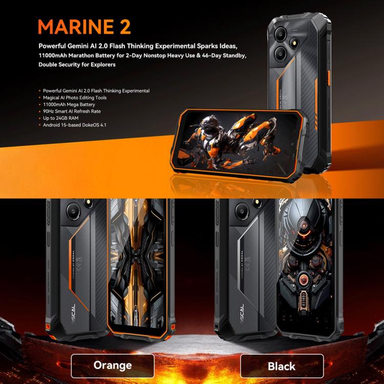 Blackview Oscal Marine 2 4GB + 64GB 6.56-inch Android 15 4G NFC