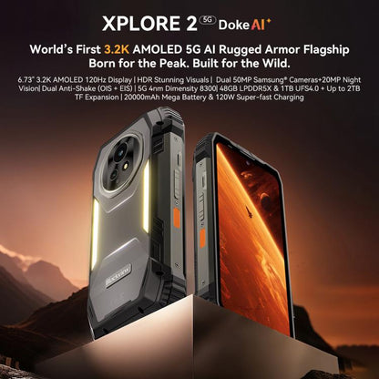 Blackview XPLORE 2 16GB + 1TB 5G Android 15 Smartphone