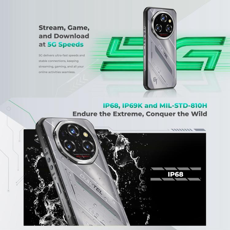 Oukitel WP62 Rugged Phone, 24GB+256GB, 108MP,  Android 15, NFC, 5G, 11000mAh