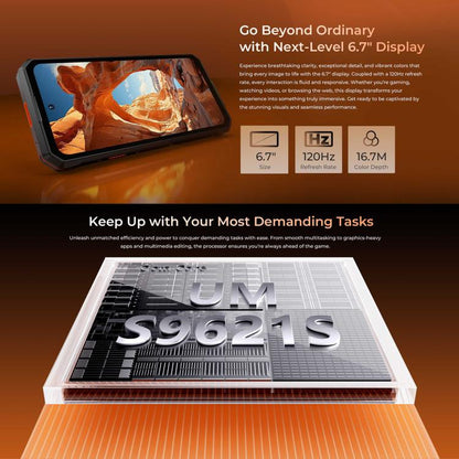 Oukitel WP58 Pro Rugged Phone, 24GB+512GB, Side Fingerprint, 6.7 inch Android 15
