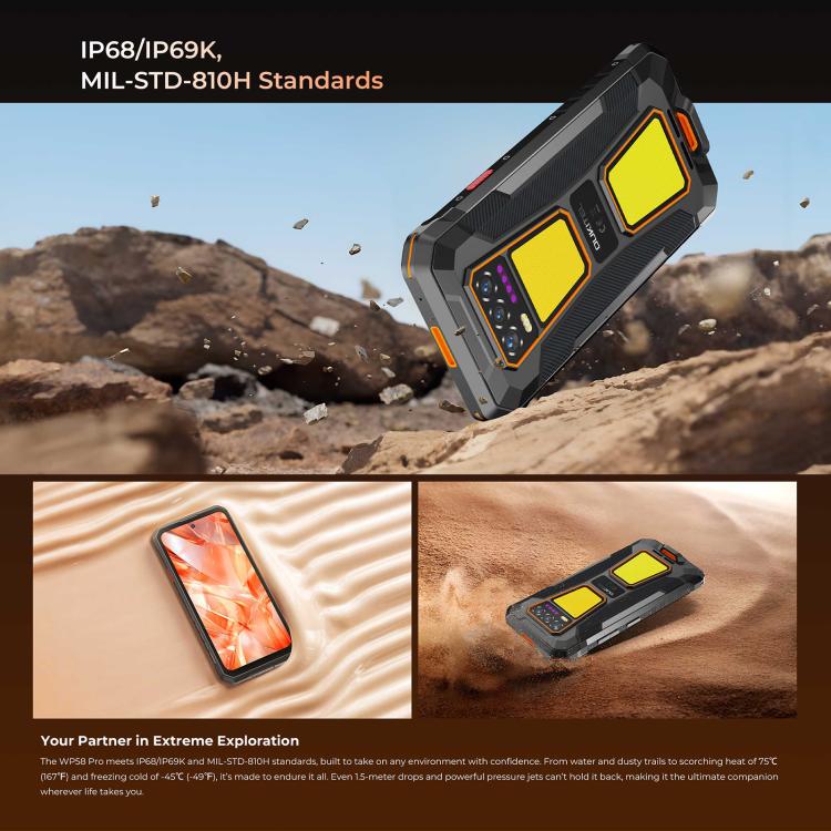 Oukitel WP58 Pro Rugged Phone, 24GB+512GB, Side Fingerprint, 6.7 inch Android 15