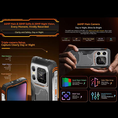 Blackview XPLORE 1 5G 16GB + 512GB Android 15 Smartphone