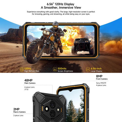 Ulefone RugKing 3 Pro, 16GB+128GB, Rugged Phone, Android 15, 5700mAh