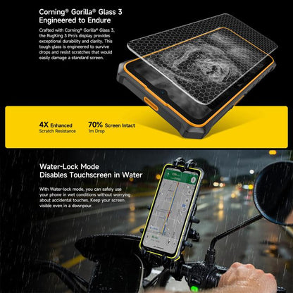 Ulefone RugKing 3 Pro, 16GB+128GB, Rugged Phone, Android 15, 5700mAh