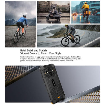 Ulefone RugKing 3 Pro, 16GB+128GB, Rugged Phone, Android 15, 5700mAh