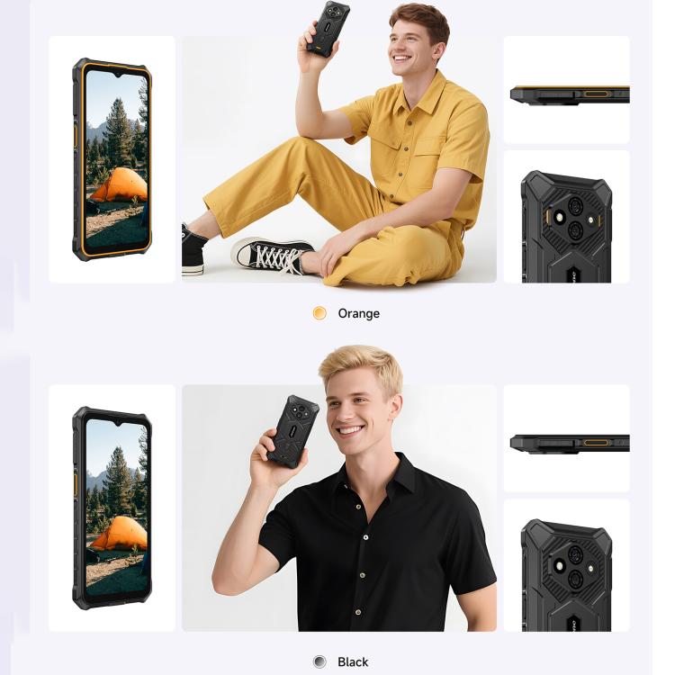 Ulefone RugKing 3 Pro, 16GB+128GB, Rugged Phone, Android 15, 5700mAh