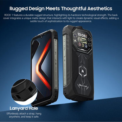 Blackview ROCK 1 Rugged Phone 8GB + 256GB 6.56-inch Android 16 4G NFC