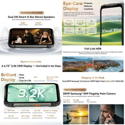 Blackview XPLORE 2 Satellite 16GB + 1TB 5G Android 15 Smartphone