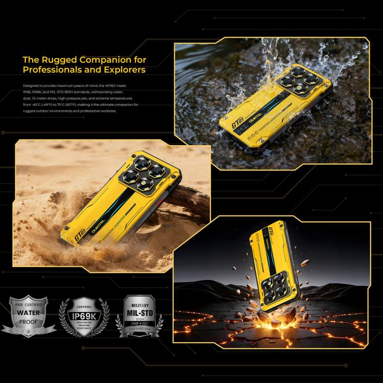 Oukitel WP60 Rugged Phone, 24GB+256GB, Android 15, 108MP, 10000mAh ,5G