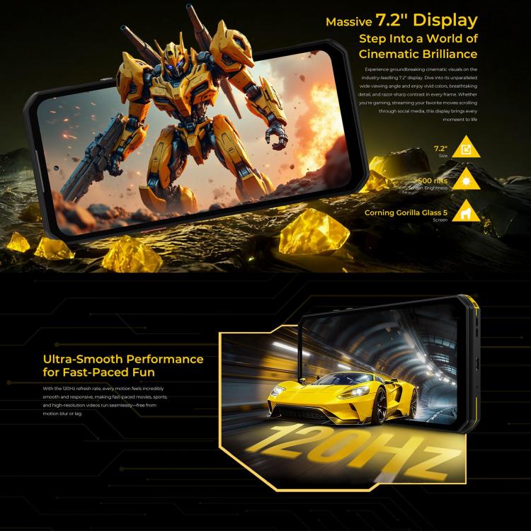 Oukitel WP60 Rugged Phone, 24GB+256GB, Android 15, 108MP, 10000mAh ,5G