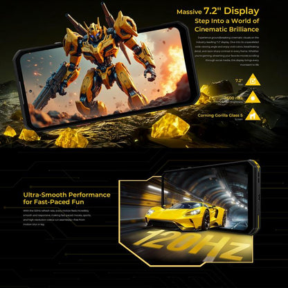 Oukitel WP60 Rugged Phone, 24GB+256GB, Android 15, 108MP, 10000mAh ,5G