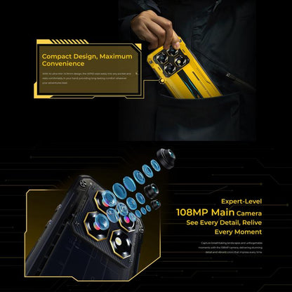 Oukitel WP60 Rugged Phone, 24GB+256GB, Android 15, 108MP, 10000mAh ,5G