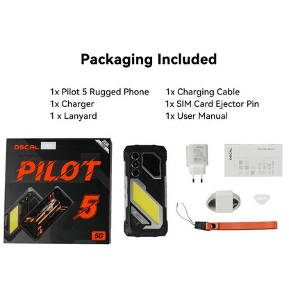 Blackview Oscal Pilot 5 5G Rugged Phone 8GB/256GB Android 16