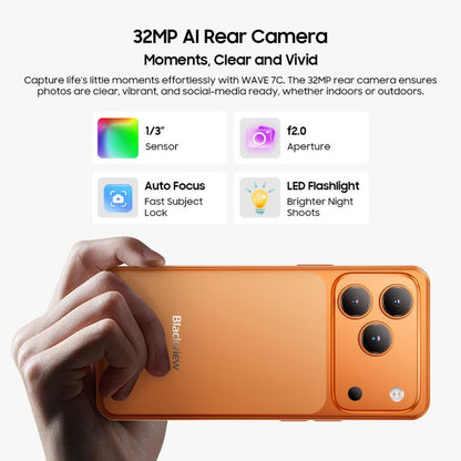 Blackview WAVE 7C 4GB+128GB 6.56-inch Android 16 4G Smartphone