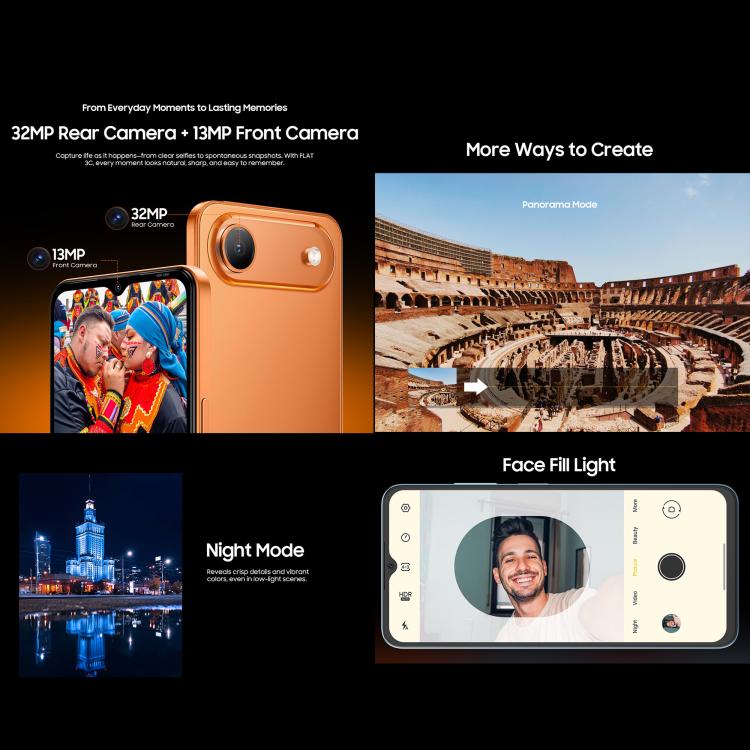Blackview Oscal FLAT 3C 4GB + 128GB 6.56-inch Android 16 4G
