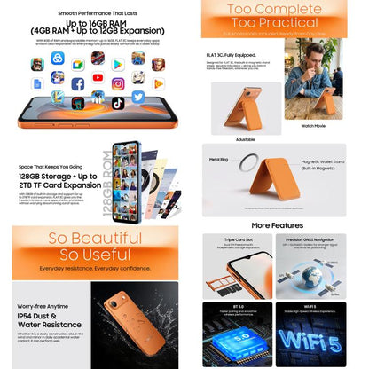 Blackview Oscal FLAT 3C 4GB + 128GB 6.56-inch Android 16 4G
