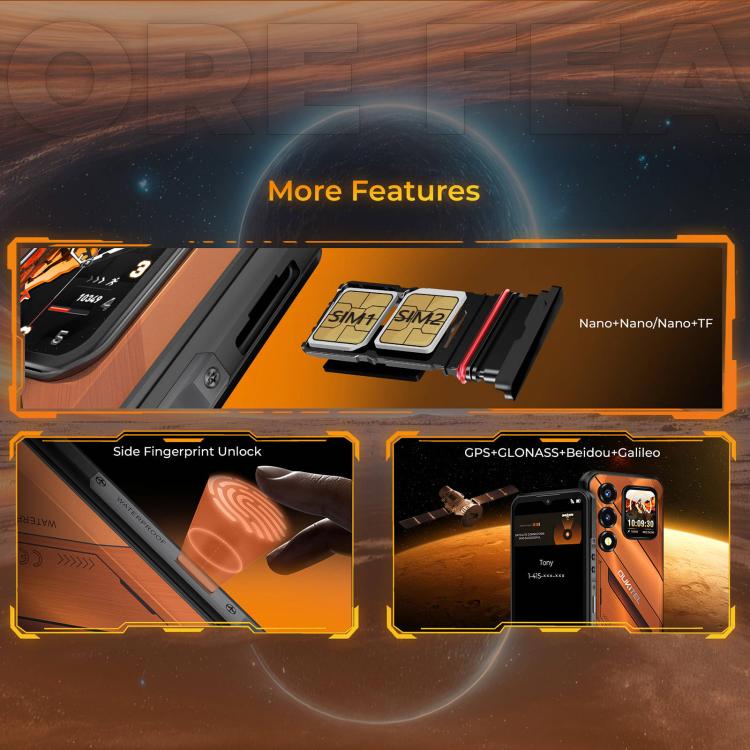 Oukitel WP66 5G Rugged Phone 12GB + 512GB 11000mAh Android 16