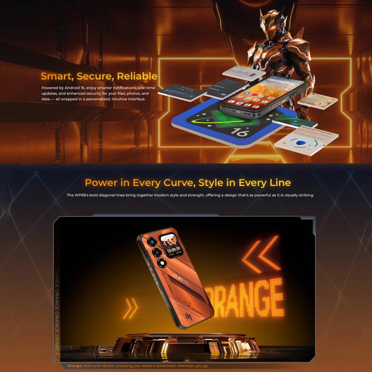 Oukitel WP66 5G Rugged Phone 12GB + 512GB 11000mAh Android 16