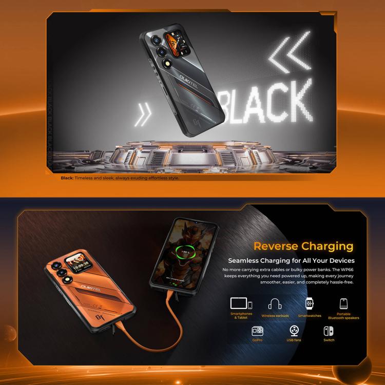Oukitel WP66 5G Rugged Phone 12GB + 512GB 11000mAh Android 16
