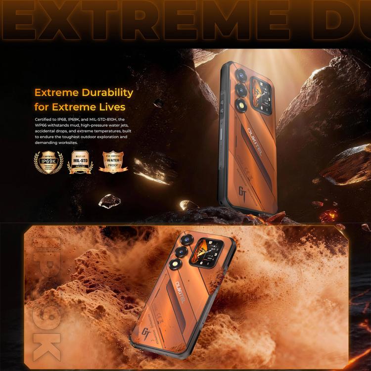 Oukitel WP66 5G Rugged Phone 12GB + 512GB 11000mAh Android 16