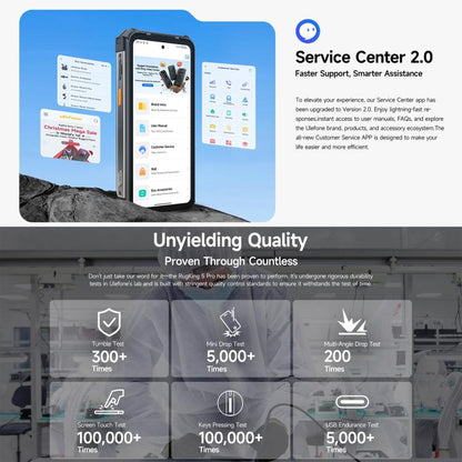 Ulefone RugKing 5 Pro Rugged Phone 8GB + 256GB 20000mAh