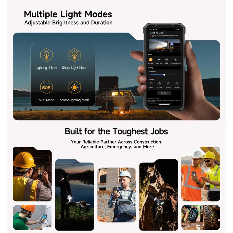 Ulefone RugKing 5 Pro Rugged Phone 8GB + 256GB 20000mAh