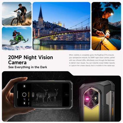 Ulefone RugKing 5 Pro Rugged Phone 8GB + 256GB 20000mAh