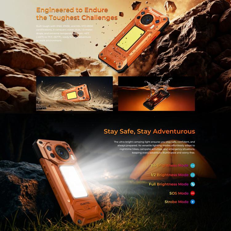 Oukitel WP500 Ultra Rugged 5G Phone with Thermal Imaging 36GB + 1TB