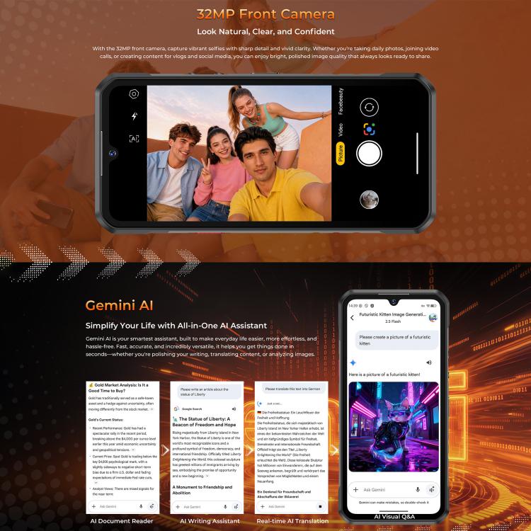 Oukitel WP68 Air 5G Rugged Phone 12GB + 512GB Night Vision