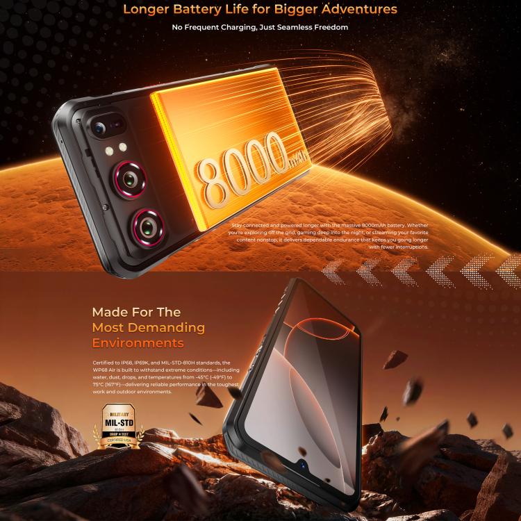 Oukitel WP68 Air 5G Rugged Phone 12GB + 512GB Night Vision