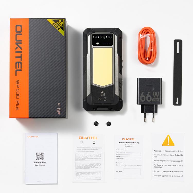 Oukitel WP100 Plus Rugged Phone 12GB + 512GB 33000mAh Night Vision