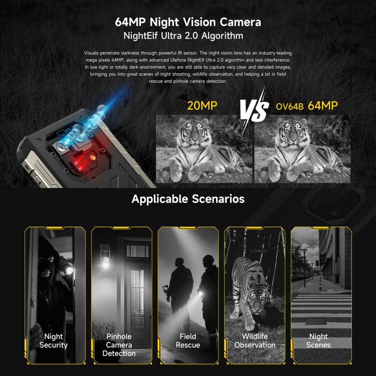 Ulefone Armor 22 Pro IP68/IP69K Rugged Phone 8GB + 128GB 4G NFC
